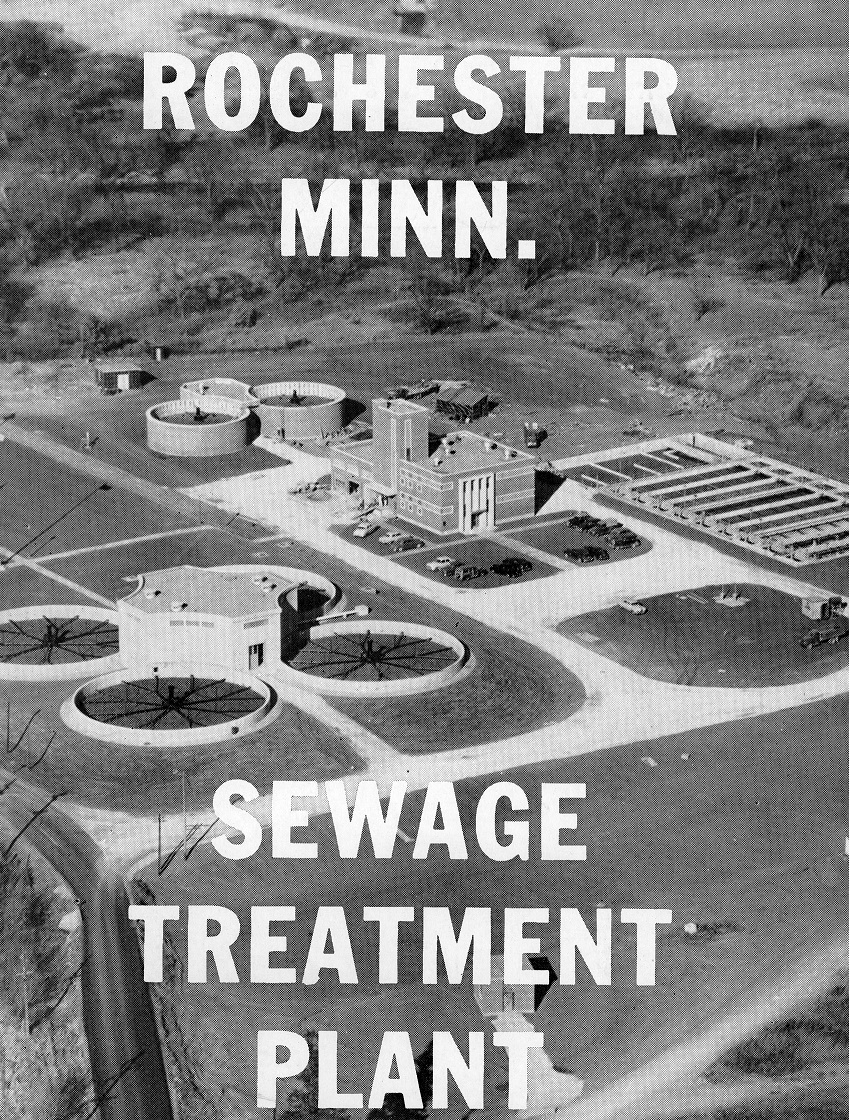 Historical photo of sewage treatment plant in Rochester, Minnesota